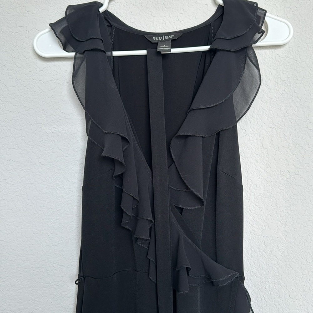 Women’s Black Ruffle Dress with belt